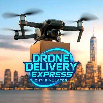 Drone Delivery Express: City Simulator Nintendo Switch okładka gry