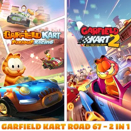 Garfield Kart Road 67 - 2 in 1 Nintendo Switch okładka gry