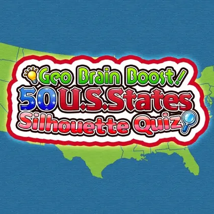 Geo Brain Boost! 50 U.S. States Silhouette Quiz Nintendo Switch okładka gry