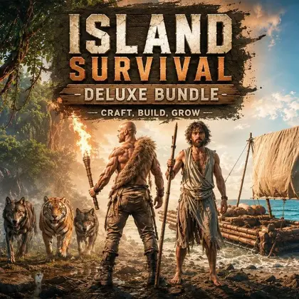 Island Survival Deluxe Bundle: Craft, Build, Grow Nintendo Switch okładka gry