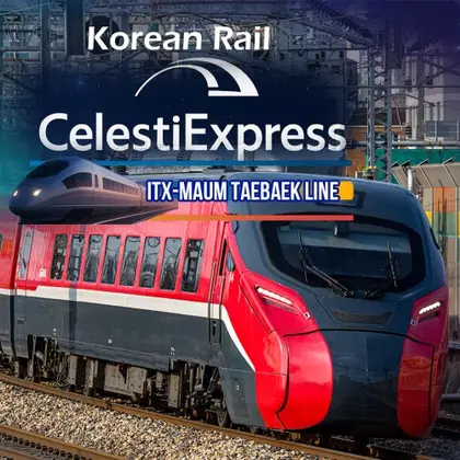 Korean Rail Celesti Express ITX-MAUM Taebaek Line Nintendo Switch okładka gry