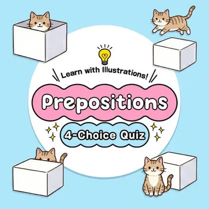 Learn with Illustrations! Prepositions 4-Choice Quiz Nintendo Switch okładka gry