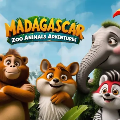 Madagascar: Zoo Animals Adventures Nintendo Switch okładka gry