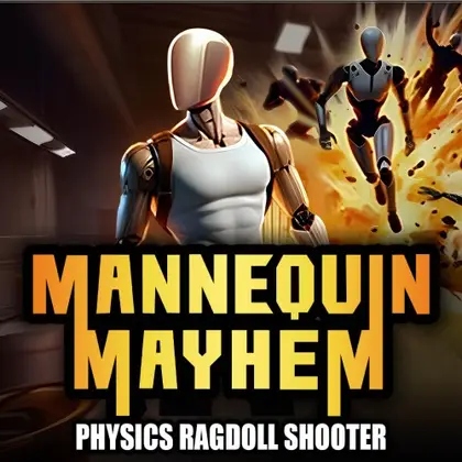 Mannequin Mayhem - Physics Ragdoll Shooter Nintendo Switch okładka gry