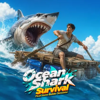 Ocean Shark Survival - Float Home Builder Simulator Nintendo Switch okładka gry