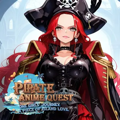 Pirate Anime Quest: One Girls' Journey, A Piece of Island Love Nintendo Switch okładka gry