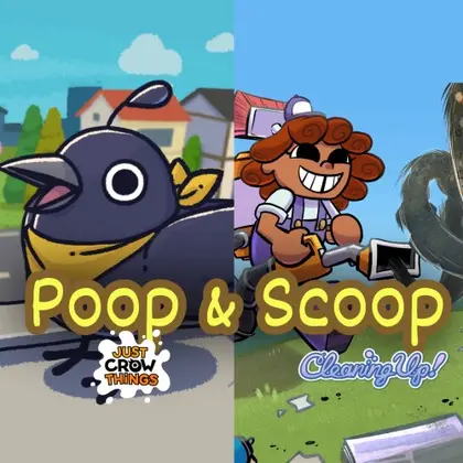 Poop & Scoop: Just Crow Things + Cleaning Up! Nintendo Switch okładka gry