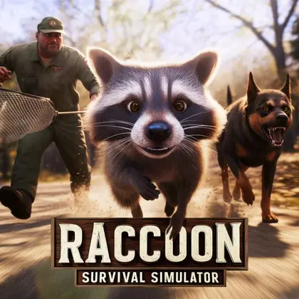 Raccoon Survival Simulator Nintendo Switch okładka gry
