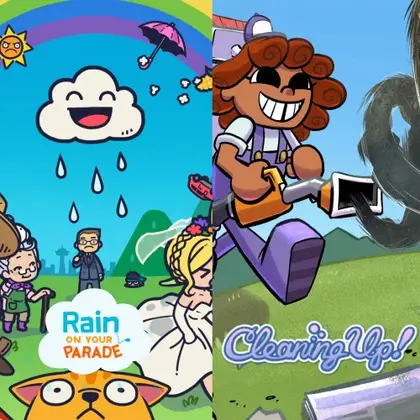 Rain on Your Parade + Cleaning Up! Nintendo Switch okładka gry