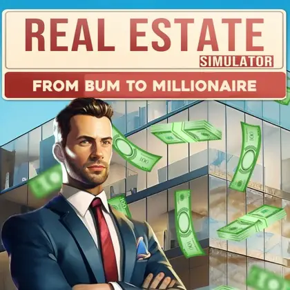 REAL ESTATE Simulator - FROM BUM TO MILLIONAIRE Nintendo Switch okładka gry