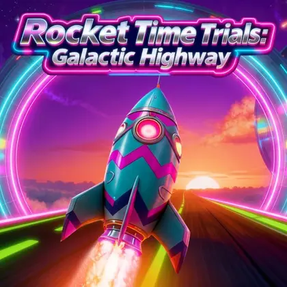 Rocket Time Trials: Galactic Highway Nintendo Switch okładka gry