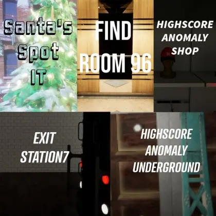 Santa's Spot It + Exit Station 7 + Find Room 96 +HighScore Anomaly Shop +HighScore Anomaly Underground Nintendo Switch okładka gry