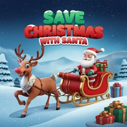 Save Christmas With Santa Nintendo Switch okładka gry