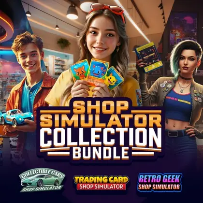 Shop Simulator Collection Bundle: Trading Card & Collectible Cars & Retro Geek Nintendo Switch okładka gry