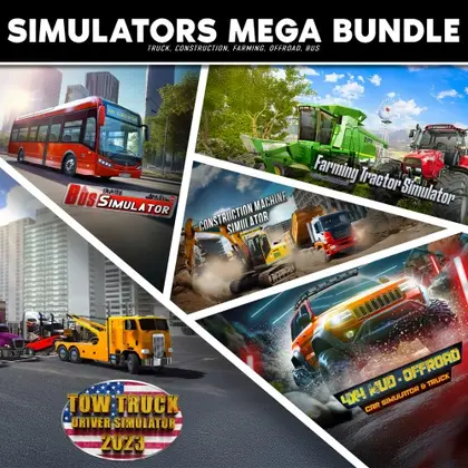 SIMULATORS MEGA BUNDLE - Truck, Construction, Farming, Offroad, Bus Nintendo Switch okładka gry