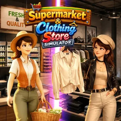 Supermarket & Clothing Store Simulator Nintendo Switch okładka gry