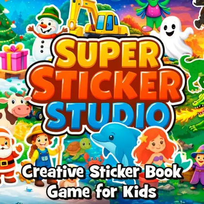 Super Sticker Studio - Creative Sticker Book Game for Kids Nintendo Switch okładka gry