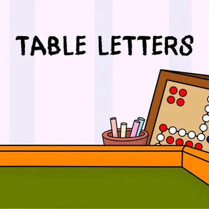 Table Letters Nintendo Switch okładka gry