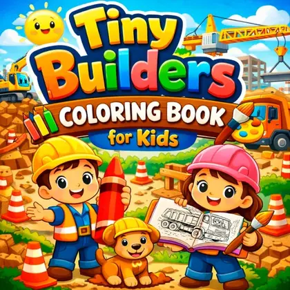 Tiny Builders Coloring Book for Kids Nintendo Switch okładka gry