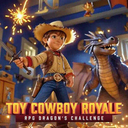 Toy Cowboy Royale : RPG Dragon's Challenge Nintendo Switch okładka gry
