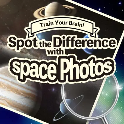 Train Your Brain! Spot the Difference with space Photos Nintendo Switch okładka gry