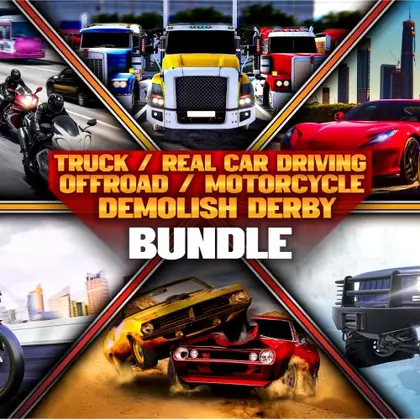 TRUCK / REAL CAR DRIVING / Offroad / Motorcycle / DEMOLISH DERBY BUNDLE Nintendo Switch okładka gry