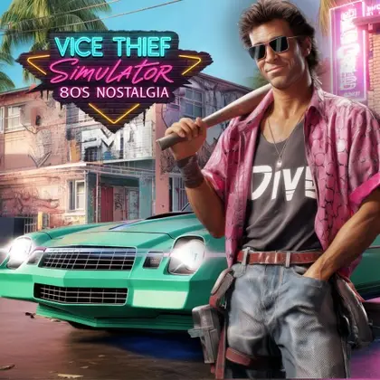 Vice Thief Simulator: 80s Nostalgia Nintendo Switch okładka gry