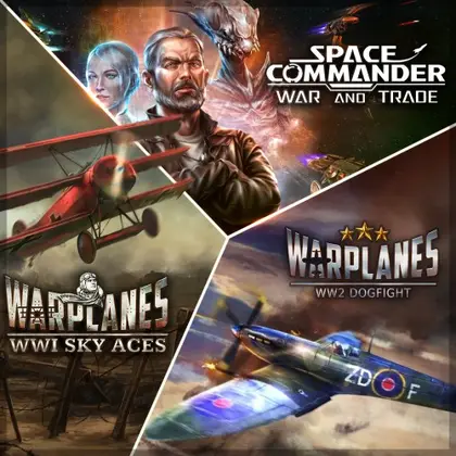 Warplanes: WW1 + WW2 + Space Commander Bundle Nintendo Switch okładka gry