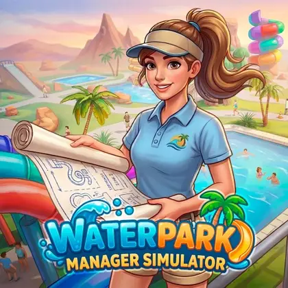 Waterpark Manager Simulator Nintendo Switch okładka gry