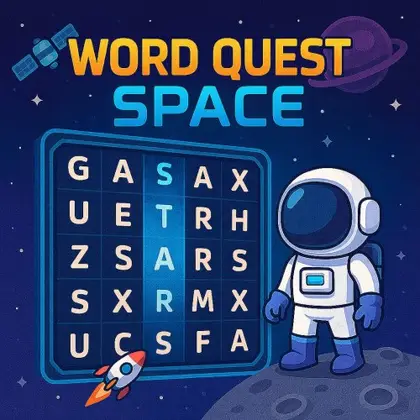 Word Quest Space Nintendo Switch okładka gry