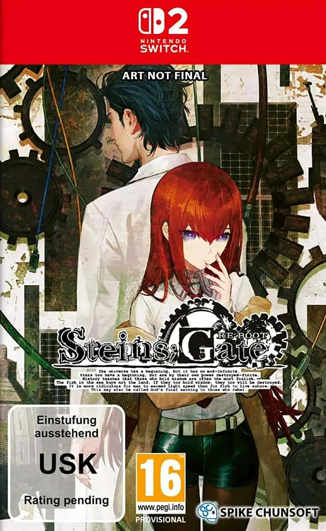 Okładka gry Steins;Gate Re:Boot Steelbook Edition na Nintendo Switch 2 Okładka gry Steins;Gate Re:Boot Steelbook Edition na Nintendo Switch 2